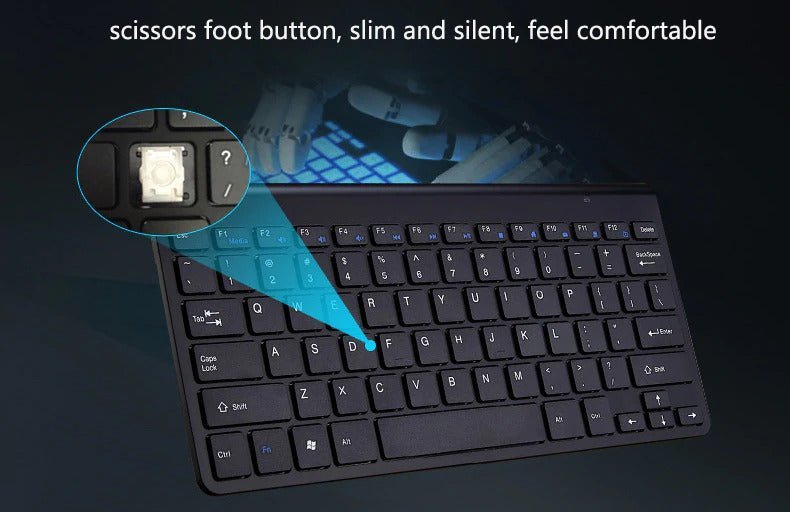Wireless Mini Keyboard And Optical Mouse Set