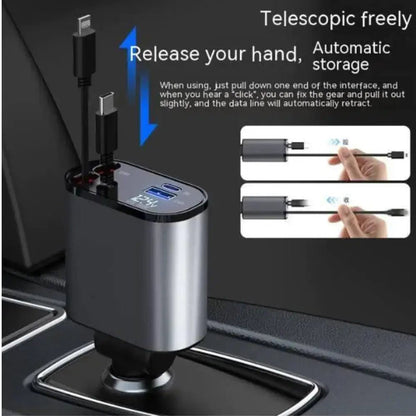 Fast USB-C vehicle phone charger