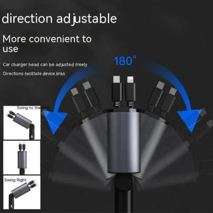 Fast USB-C vehicle phone charger